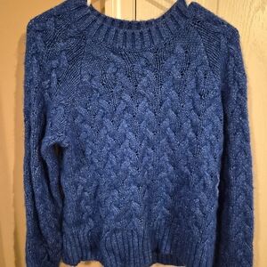 Lucky Brand Navy Cable Knit Sweater